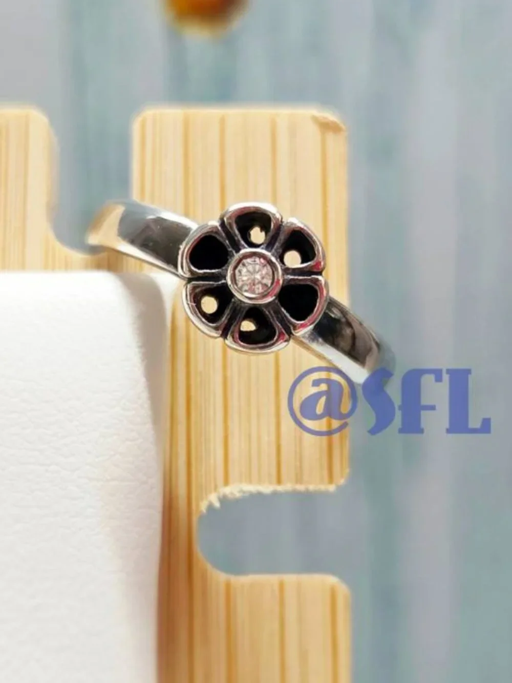 Authentic Pandora Long Retired Rare Daisy Cut Out Ring Sterling Silver Cottage